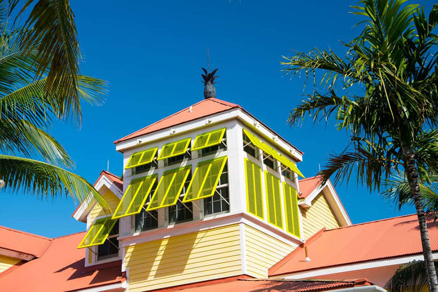 Beautiful and Practical Bright Bahama Shutters